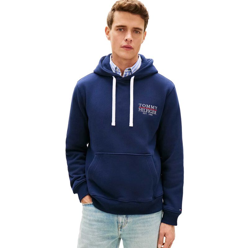 Tommy Hilfiger Heritage Logo Embroidery Drawstring Hoody image number 0